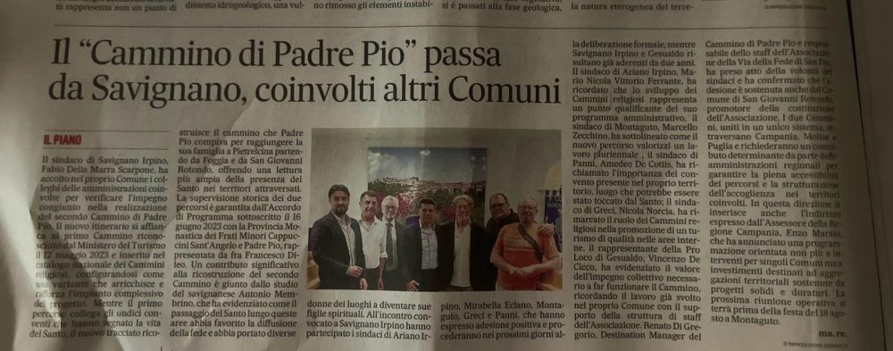 Articolo su Stampa locale